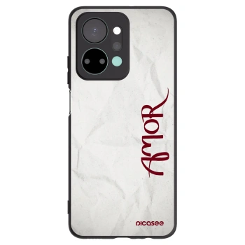 Picasee silikonowe czarne etui na Honor X7a - Amor