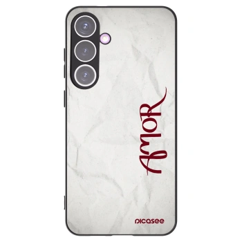 Picasee silikonowe czarne etui na Samsung Galaxy S24+ S926B 5G - Amor