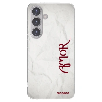 Picasee silikonowe przeźroczyste etui na Samsung Galaxy S24 S921B 5G - Amor