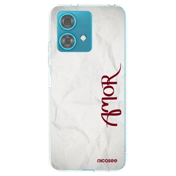 Picasee silikonowe przeźroczyste etui na Motorola Edge 40 Neo - Amor