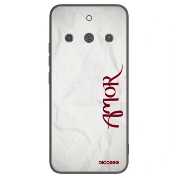 Picasee silikonowe czarne etui na Realme 11 Pro+ - Amor