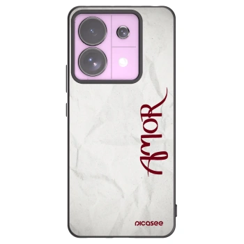 Picasee silikonowe czarne etui na Xiaomi Redmi Note 13 Pro 5G - Amor