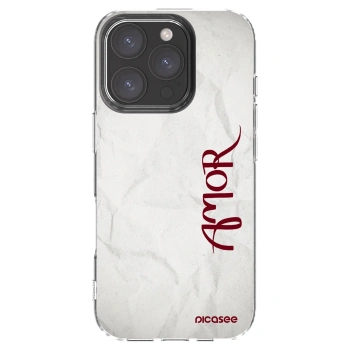 Picasee silikonowe przeźroczyste etui na Apple iPhone 16 Pro - Amor
