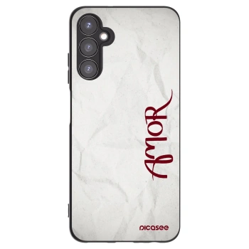 Picasee silikonowe czarne etui na Samsung Galaxy A05s A057G - Amor
