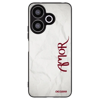 Picasee silikonowe czarne etui na Xiaomi Redmi 13 4G - Amor