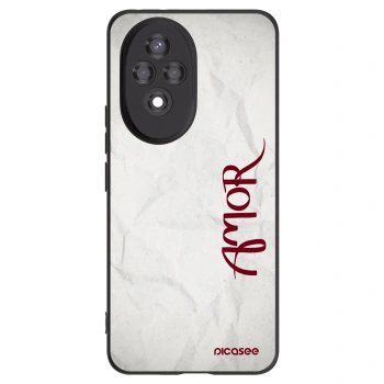 Picasee silikonowe czarne etui na Honor 200 Pro 5G - Amor