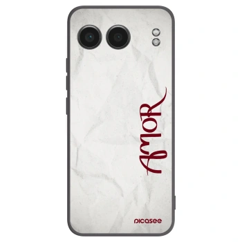 Picasee silikonowe czarne etui na OnePlus Nord 4 - Amor