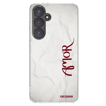 Picasee silikonowe przeźroczyste etui na Samsung Galaxy S24 FE S721B - Amor