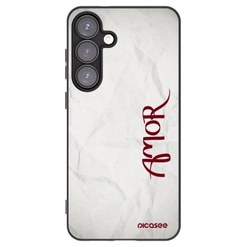 Picasee silikonowe czarne etui na Samsung Galaxy S25+ 5G - Amor
