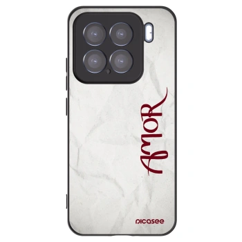 Picasee silikonowe czarne etui na Xiaomi 15 - Amor