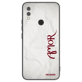 Picasee silikonowe czarne etui na Xiaomi Redmi Note 7 - Amor
