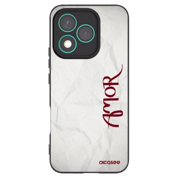 Picasee silikonowe czarne etui na Honor 400 Lite 5G - Amor