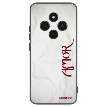 Picasee silikonowe czarne etui na Xiaomi Poco C75 - Amor