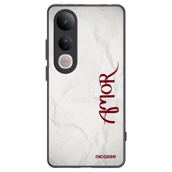 Picasee silikonowe czarne etui na Vivo V50 Lite 5G - Amor
