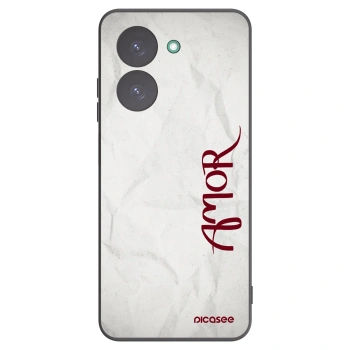 Picasee silikonowe czarne etui na Xiaomi Redmi A5 - Amor