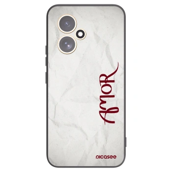Picasee silikonowe czarne etui na Honor 400 5G - Amor