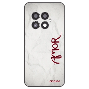 Picasee silikonowe czarne etui na OnePlus 13 5G - Amor
