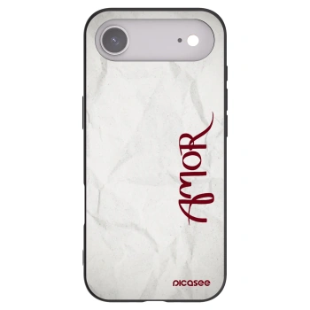 Picasee silikonowe czarne etui na Apple iPhone Air - Amor