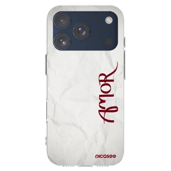Picasee silikonowe przeźroczyste etui na Apple iPhone 17 Pro - Amor