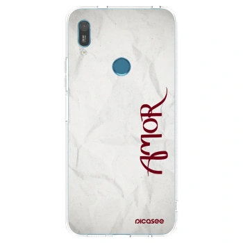 Picasee silikonowe przeźroczyste etui na Huawei Y6 2019 - Amor