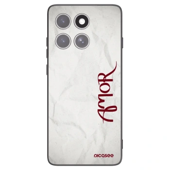 Picasee silikonowe czarne etui na Motorola Edge 60 Pro - Amor