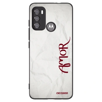 Picasee silikonowe czarne etui na Motorola Edge 60 5G - Amor