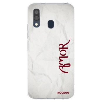Picasee silikonowe przeźroczyste etui na Samsung Galaxy A40 A405F - Amor