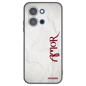Picasee silikonowe czarne etui na Xiaomi Redmi 15C 4G - Amor