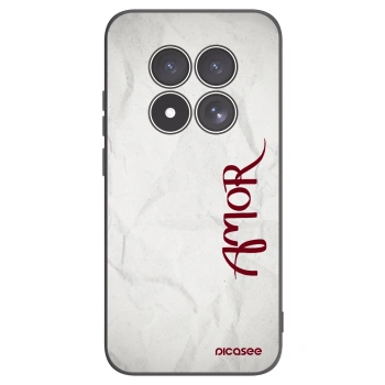 Picasee silikonowe czarne etui na Xiaomi Redmi Note 15 Pro 4G - Amor