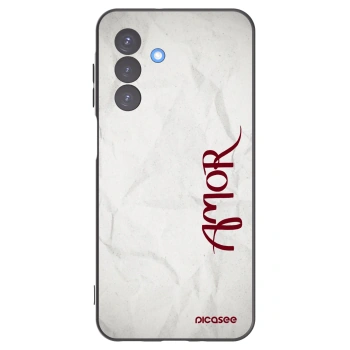 Picasee silikonowe czarne etui na Samsung Galaxy A17 5G - Amor