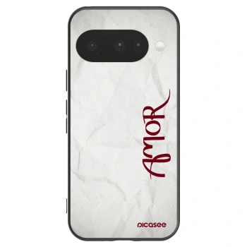 Picasee silikonowe czarne etui na Google Pixel 10 - Amor