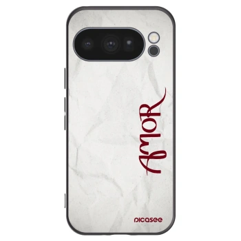 Picasee silikonowe czarne etui na Google Pixel 10 Pro - Amor