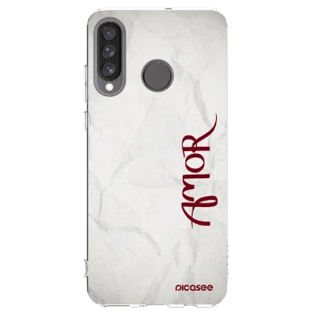 Picasee silikonowe przeźroczyste etui na Huawei P30 Lite - Amor