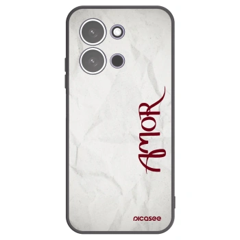 Picasee silikonowe czarne etui na Xiaomi Redmi 15C 5G - Amor