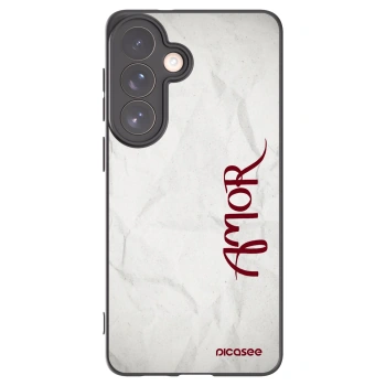Picasee silikonowe czarne etui na Samsung Galaxy S26+ - Amor