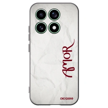 Picasee silikonowe czarne etui na Xiaomi 17 - Amor