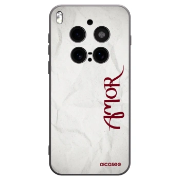 Picasee silikonowe czarne etui na Vivo X300 Pro - Amor