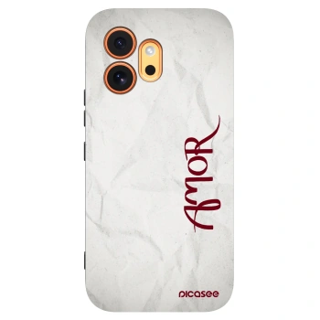 Picasee silikonowe czarne etui na Honor 600 - Amor