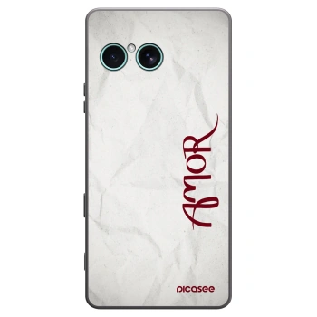 Picasee silikonowe czarne etui na Sony Xperia 10 VII - Amor