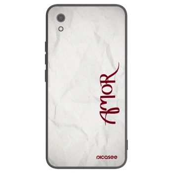 Picasee silikonowe czarne etui na Xiaomi Redmi 7A - Amor