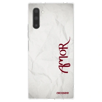 Picasee silikonowe przeźroczyste etui na Samsung Galaxy Note 10 N970F - Amor
