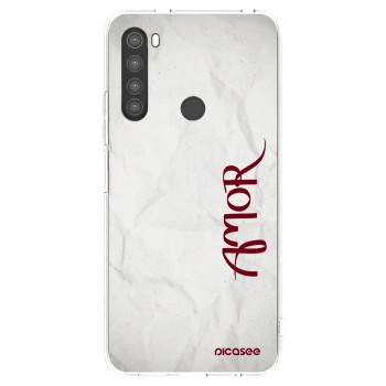 Picasee silikonowe przeźroczyste etui na Xiaomi Redmi Note 8 - Amor