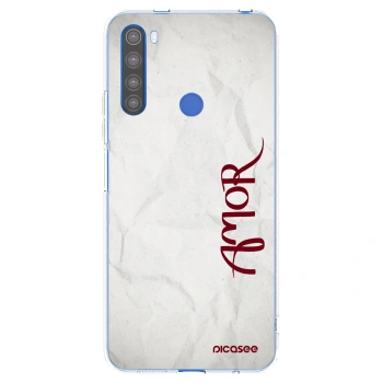 Picasee silikonowe przeźroczyste etui na Xiaomi Redmi Note 8T - Amor