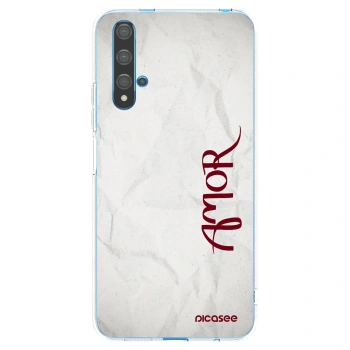 Picasee silikonowe przeźroczyste etui na Huawei Nova 5T - Amor