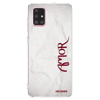 Picasee silikonowe przeźroczyste etui na Samsung Galaxy A71 A715F - Amor