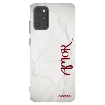 Picasee silikonowe przeźroczyste etui na Samsung Galaxy S20+ G985F - Amor