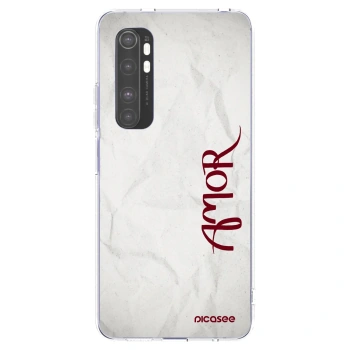 Picasee silikonowe przeźroczyste etui na Xiaomi Mi Note 10 Lite - Amor