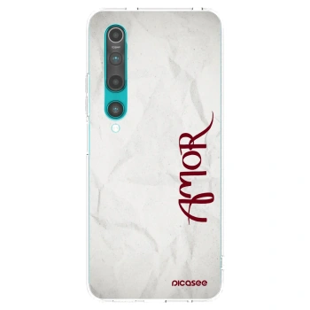 Picasee silikonowe przeźroczyste etui na Xiaomi Mi 10 - Amor