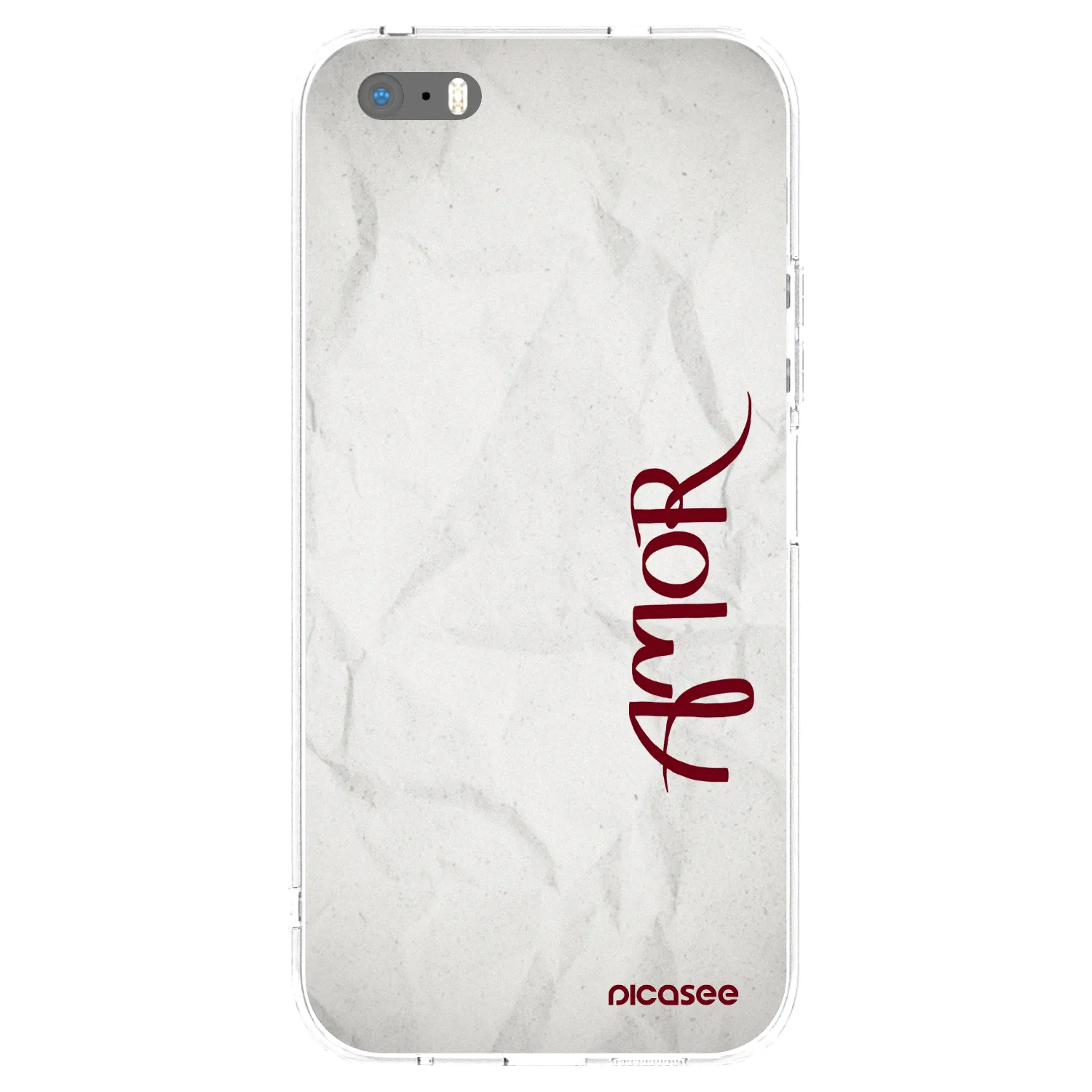 Picasee silikonowe przeźroczyste etui na Apple iPhone 5/5S/SE - Amor