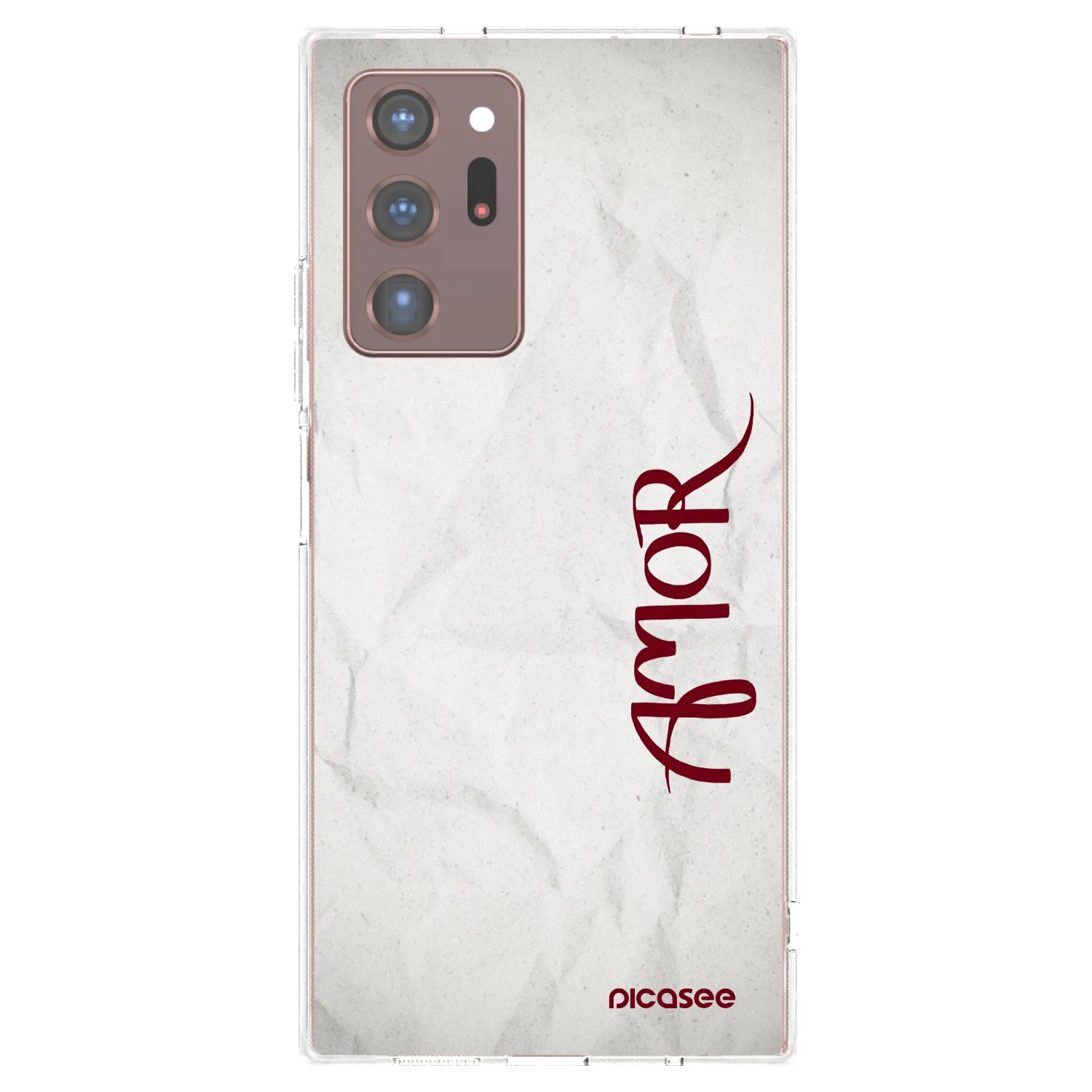 Picasee silikonowe przeźroczyste etui na Samsung Galaxy Note 20 Ultra - Amor